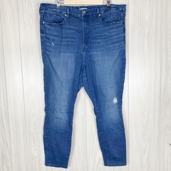 Good American Denim - Good American | High Rise Good Waist Ankle Skinny Jeans Size 24